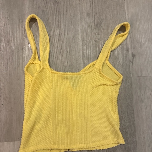 Forever 21 Yellow Ribbed Crop Top - Picture 4 of 4